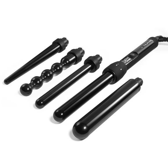 NuMe | 5-in-1 Lustrum Interchangeable Infrared & Tourmaline Curling Wand - Picture 4 of 5